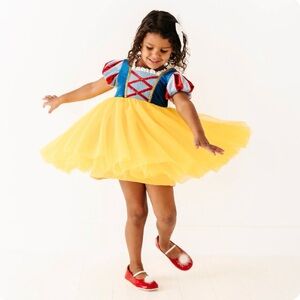 Vibrant Kids Theater Dress with Yellow Skirt